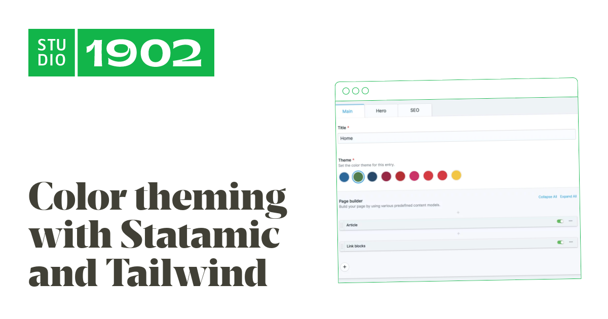 Color theming with Statamic and Tailwind • Journal • Studio 1902